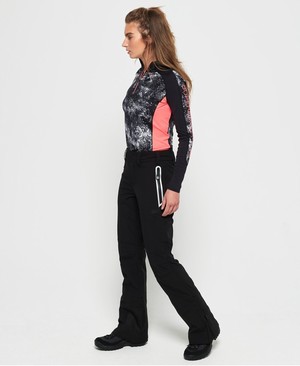 Superdry Sleek Piste Ski Női Nadrág Fekete | MBOWP5926